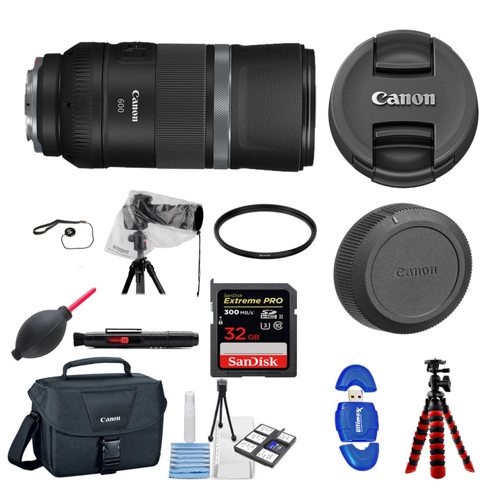 Canon RF 600mm f/11 IS STM with Sandisk Extreme Pro 32GB Starter Package