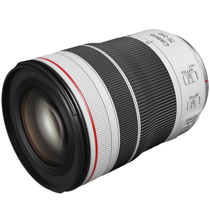 Canon RF 70-200mm f/4L IS USM Lens with LensRain Cover | Cleaning Kit 32 GB & UV Filter Package