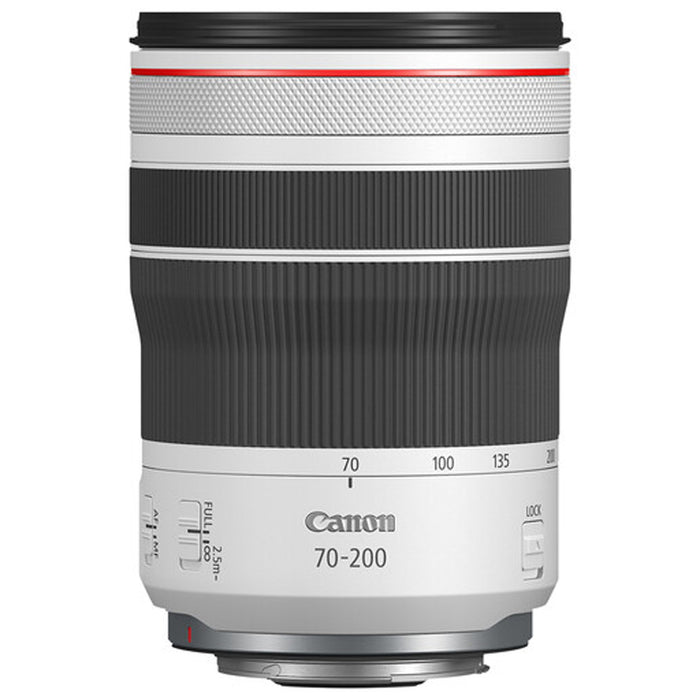 Canon RF 70-200mm f/4L IS USM Lens with Lens With 2x 128GB Sandisk Extreme | Cleaning Kit &amp; UV Filter Package