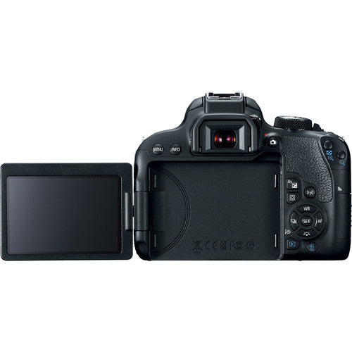 Canon EOS Rebel T7i/800D DSLR Camera with 18-55mm Lens | 75-300mm III || EXT Batt || 32GB Bundle