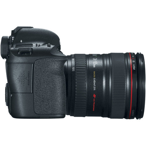 Canon EOS 6D Digital SLR Camera Body with EF 24-105mm L IS USM &amp; 75-300mm III Lens + 64GB Card + Sling Bag + Flash + Grip + Battery Kit