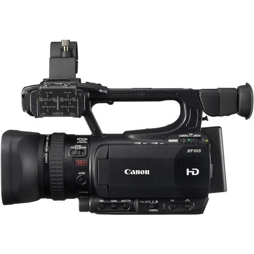 Canon XF105 HD Professional Camcorder + 6GB MEMORY CARD + FULL SIZIE TRIPOD BUNDLE