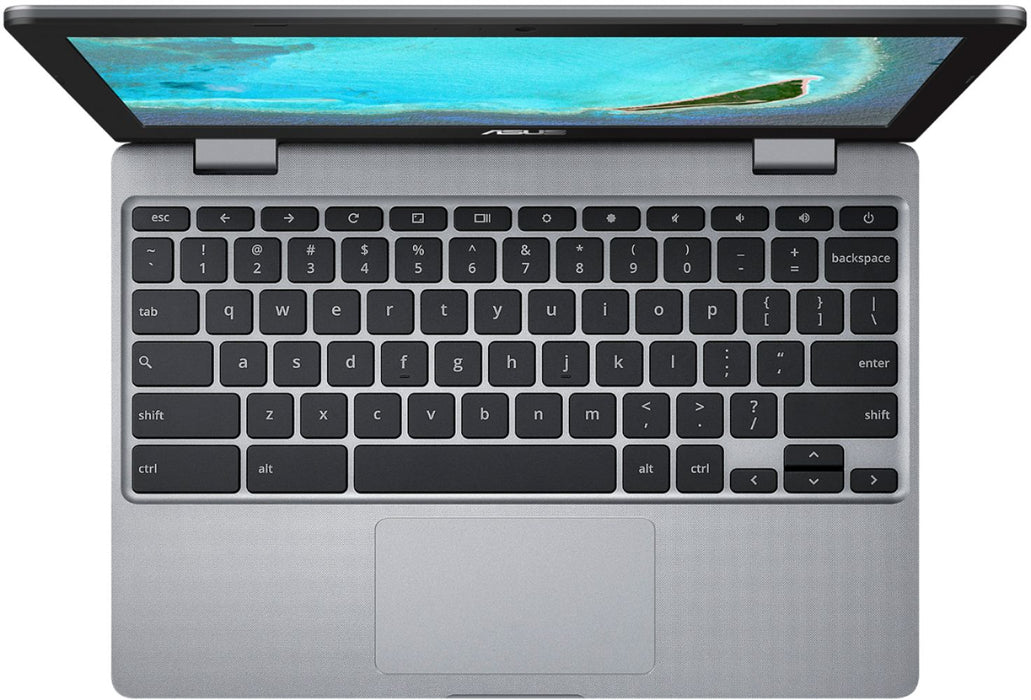ASUS CX22NA 11.6&quot; HD Chromebook - Intel Celeron N3350 1.1GHz - 4GB RAM - 32GB eMMC - Webcam - Chrome OS - Gray