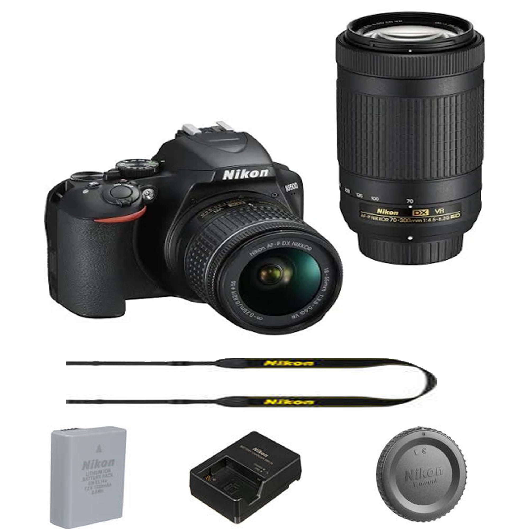 Nikon D3500 DSLR Camera with 18-55mm and 70-300mm Lenses USA | NJ