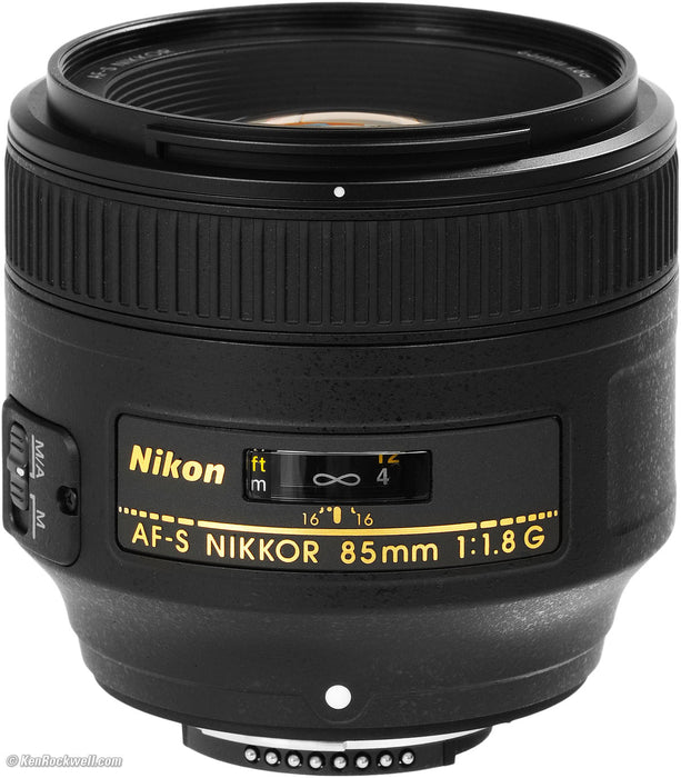 Nikon AF-S NIKKOR 85mm f/1.8G Lens USA