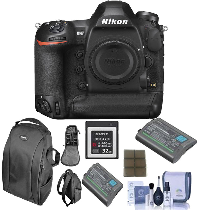 Nikon D6 DSLR Camera With 32GB XQD Card | Backpack | Spare Battery & More