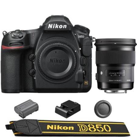 Nikon D850 DSLR Camera + Sigma 50mm f/1.4 DG HSM Art Lens