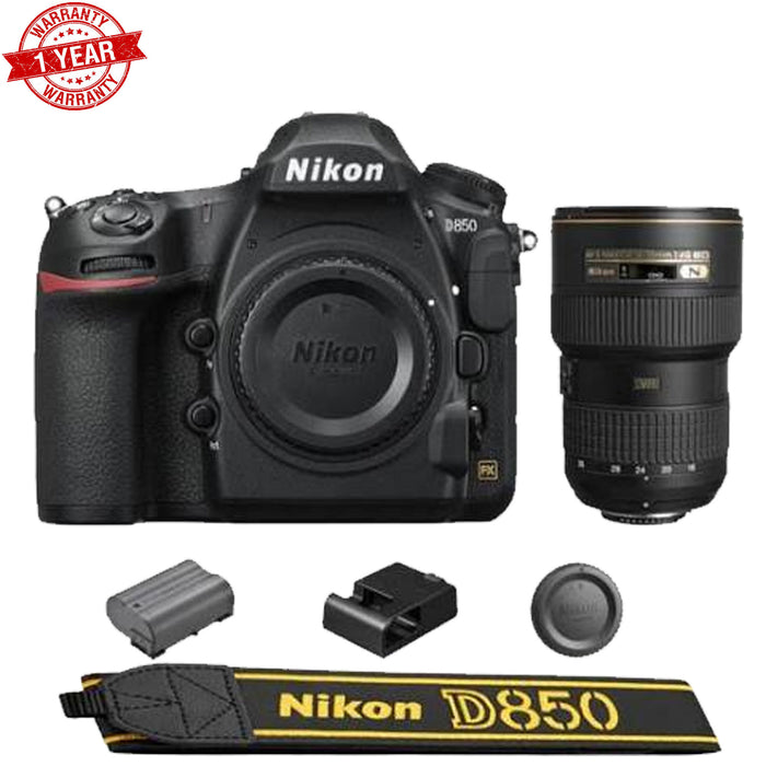 Nikon D850 DSLR Camera + AF-S NIKKOR 16-35mm f/4G ED VR Lens | NJ