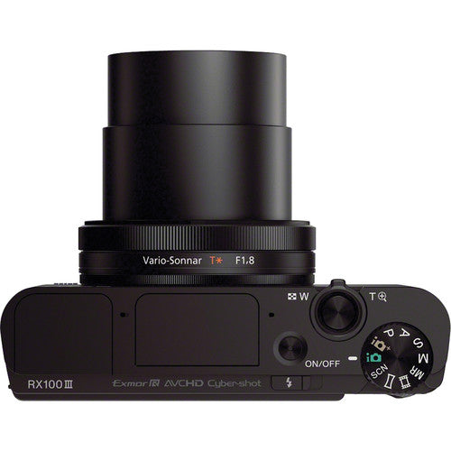 Sony DSC-RX100M III Cyber-shot Digital Still Camera Bundle with 32GB Card| Spare Battery| Bundle