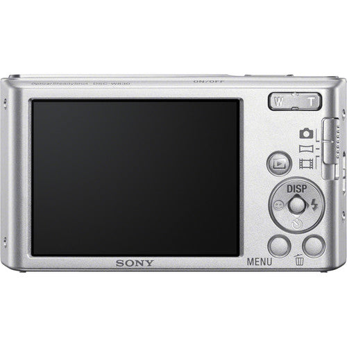 Sony DSC-W830 Digital Camera (Silver) with Sandisk 32GB Accessory Kit