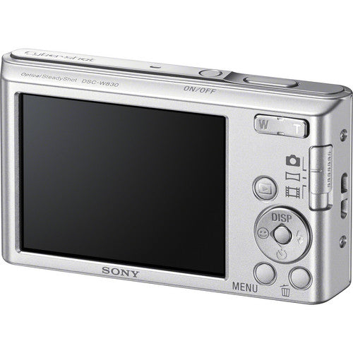 Sony DSC-W830 Digital Camera (Silver) with Sandisk 32GB | Tripod | Case &amp; More