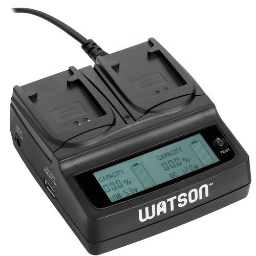 Watson Duo LCD Charger with 2 NB-11L Plates
