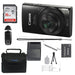 Canon PowerShot ELPH 190 IS Digital Camera 16GB Kit With Spare Battery