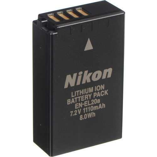 Nikon EN-EL20a Rechargeable Lithium-Ion Battery Pack (7.2V, 1110mAh) Bulk Packaging