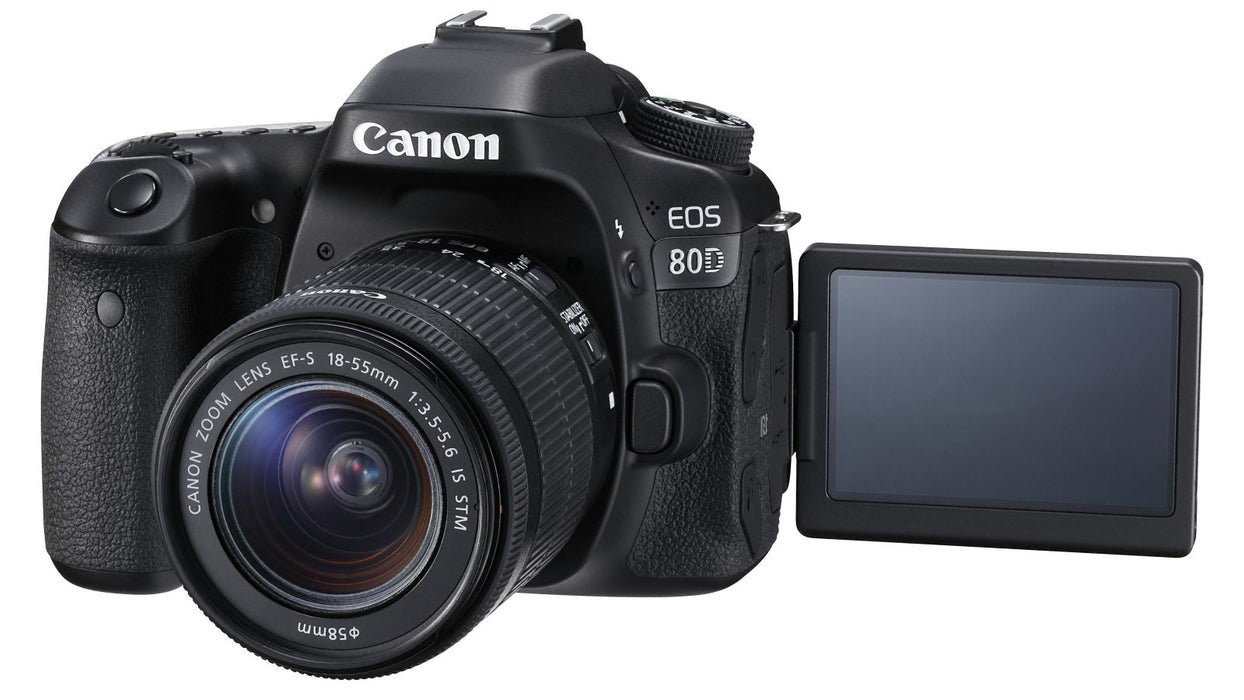 Canon Eos 80D DSLR Camera with 18-55mm Lens - Pro Bundle