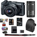 Canon EOS M6 Mirrorless Digital Camera with 18-150mm Lens With 32GB Memory Card &amp; More