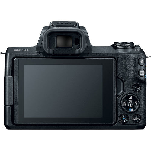 Canon EOS M50 Mirrorless Digital Camera (Body Only, Black) Starter Essential Bundle