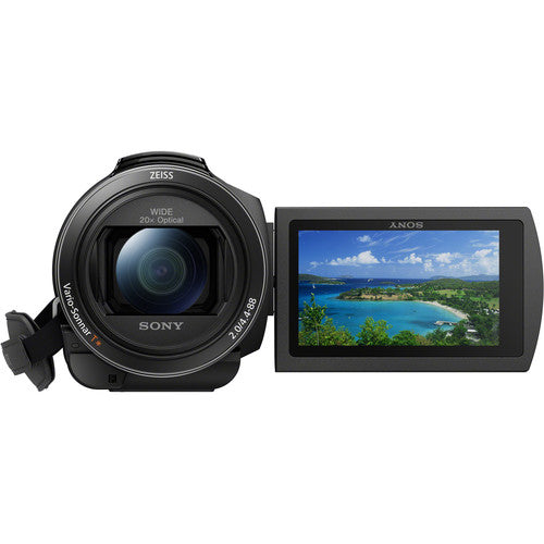 Sony FDR-AX43 UHD 4K Handycam Camcorder with 2x 32GB MCs Essential Video Bundle