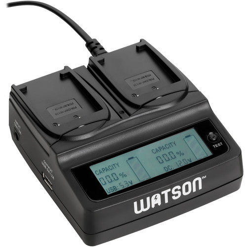 Watson Duo LCD Charger with Two NP-W126 Battery Plates