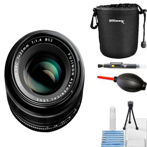 Fujifilm 35mm f/1.4 XF R Lens with Camera Lens Pouch and Cleaning Kit