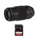 FUJIFILM XF 80mm f/2.8 R LM OIS WR Macro Lens with 128gb Memory Card