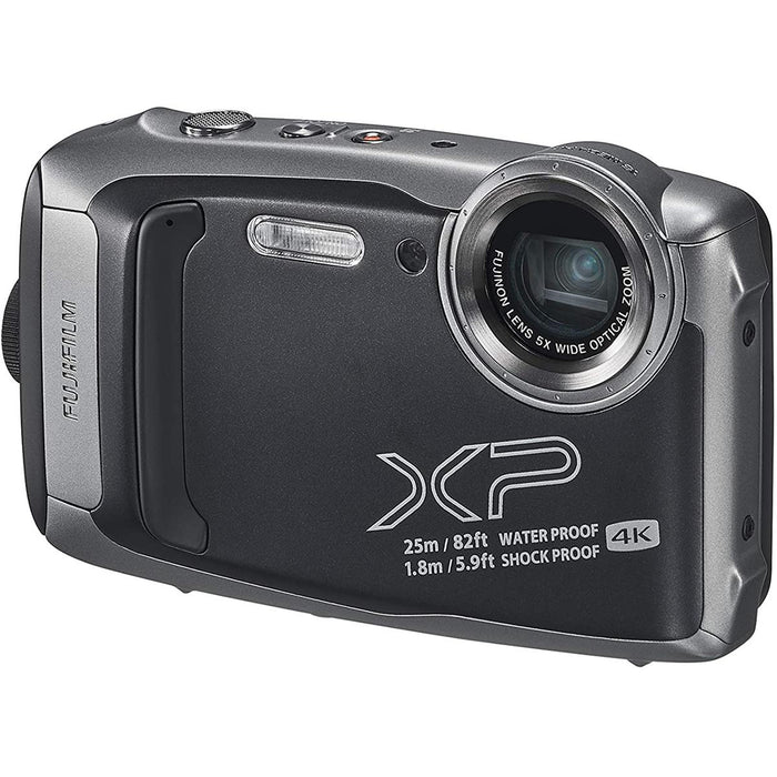 FUJIFILM FinePix XP140 Digital Camera [Colors May Cary] with 96GB SD Card | Floating Strap | Tripod & More