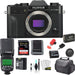 FUJIFILM X-T30 Mirrorless Digital Camera (Body Only, Black) with Godox TT685F Flash Essential Bundle