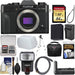FUJIFILM X-T30 Mirrorless Digital Camera + 64GB Card + Case + Flash + Diffuser + Battery &amp; Charger + Tripod + Kit