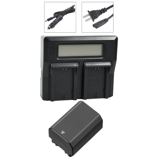 Dual Battery Charger W/ NP-FZ100 Batteries Set for Sony 9, A9, 9R, A9R, 9S, A9S, A7III, A7RIII, A7R3 Camera With USB Port as BC-QZ1