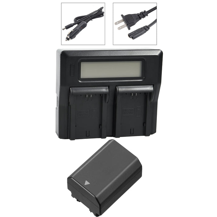 Dual Battery Charger W/ NP-FZ100 Batteries Set for Sony 9, A9, 9R