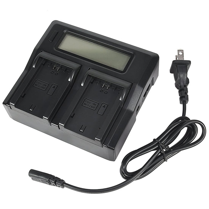 Dual Battery Charger W/ 2X NP-FZ100 Batteries Set for Sony 9, A9