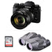 Fujifilm X-T1 Mirrorless Digital Camera with 18-135mm Lens and Binocular Kit (Black)