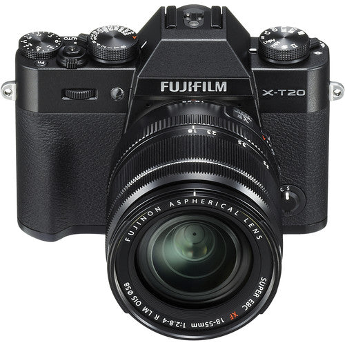 Fujifilm X-T20 Mirrorless Digital Camera with 18-55mm Lens (Black) Starter Essential Package