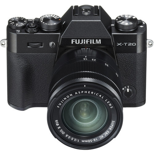 Fujifilm X-T20 Mirrorless Digital Camera with 16-50mm Lens Deluxe Accessory Bundle Includes: SanDisk Extreme PRO 128GB, Flash, Tripod &amp; More
