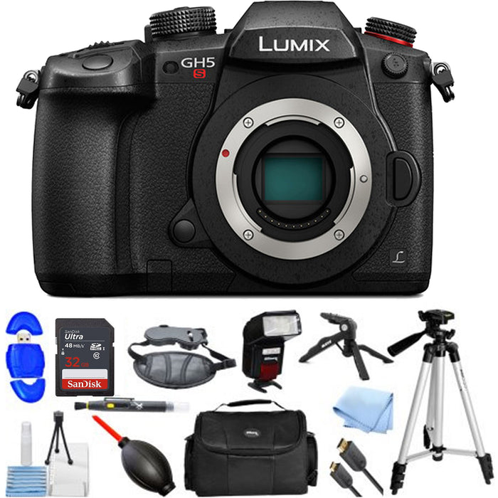 Panasonic Lumix DC-GH5S Mirrorless Micro Four Thirds Digital Camera with Essential Bundle