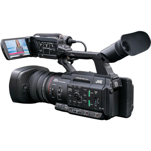 JVC GY-HC500U Handheld Connected Cam 1&quot; 4K Professional Camcorder with Field Monitor Mega Bundle