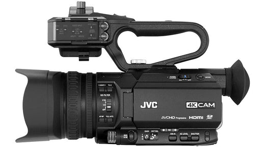 JVC GY-HM250 UHD 4K Streaming Camcorder with Built-in Lower-Thirds Graphics with Additional Accessories
