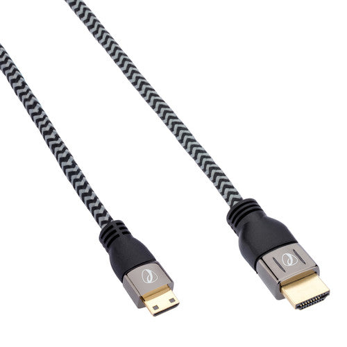 Pearstone Active Braided High Speed Mini HDMI to HDMI Cable with Ethernet - 6' (1.8 m)