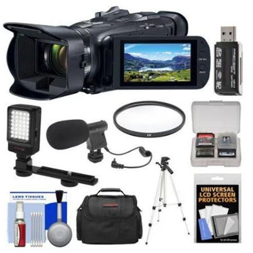 Canon VIXIA HF G50 4K Ultra HD Video Camera Camcorder with LED Video Light| Microphone| Case |Tripod |Filter Package
