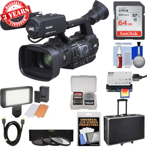 JVC GY-HM660u ProHD Mobile News Streaming Camera w/ 64GB Memory Card Deluxe Bundle