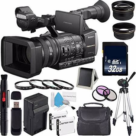 Sony HXR-NX3/1 NXCAM Professional Handheld Camcorder + NP-F970 Rechargeable Lithium Ion Battery + Charger Kit for Sony NP-F970 + Filter Kit