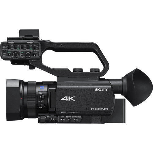 Sony HXR-NX80 Full HD NXCAM with HDR and Fast Hybrid AF w/ 64GB MC , Extra Battery, UV Filter, LED Light, Case and More - Advanced Bundle