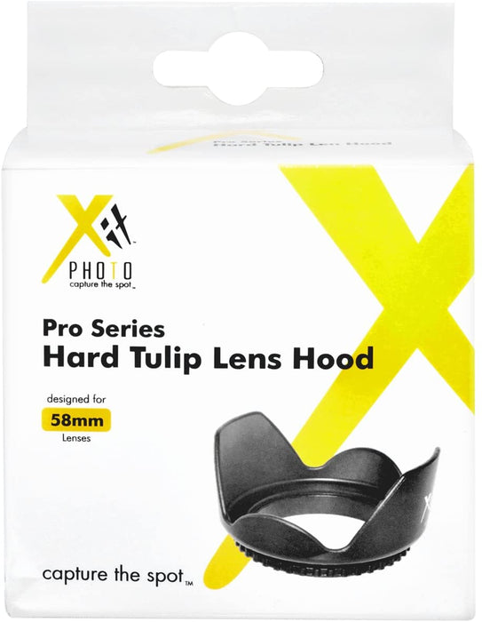 Xit XT58HLH 58mm Hard Tulip Shaped Lens Hood