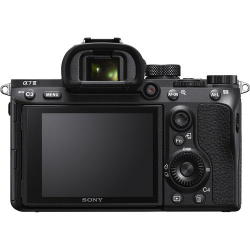 Sony Alpha a7 III Mirrorless Digital Camera (Body Only) USA w/ 128GB MC | DSLR Backpack &amp; Microphone Kit Bundle