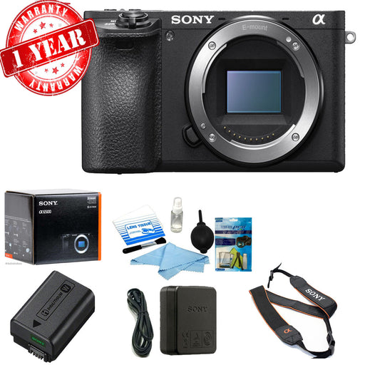 Sony Alpha a6500 4K Wi-Fi Digital Camera Body Only w/ Cleaning Kit