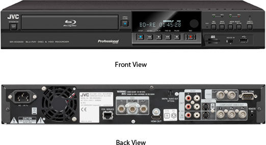 JVC SR-HD2500 Blu-Ray Disc &amp; HDD Recorder with HD-SDI