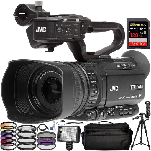 JVC GY-HM180 Ultra HD 4K Camcorder with HD-SDI with Additional Accessories