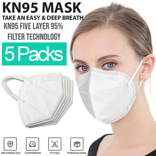 NJA Protective Respirator Face Masks KN95 (5 PER PACK)