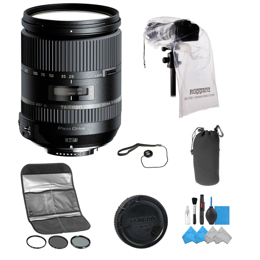 Tamron 28-300mm f/3.5-6.3 Di VC PZD Lens for Nikon with Starter