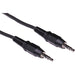 Pearstone Stereo Mini Male to Stereo Mini Male Cable (Black) - 6'